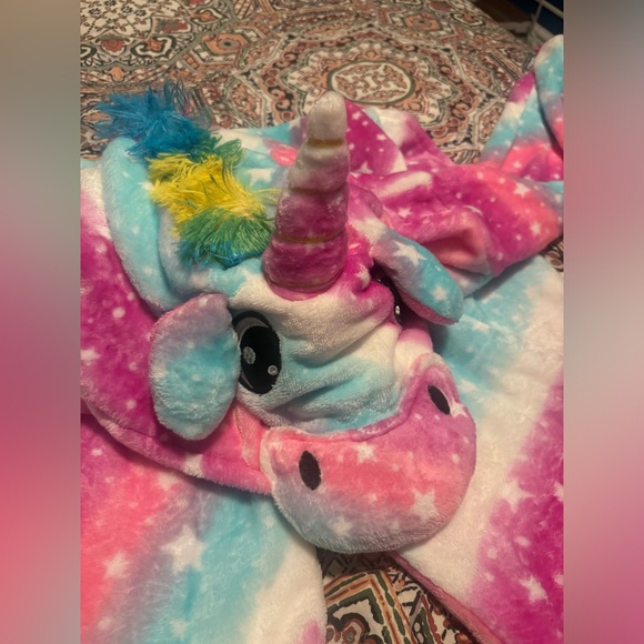 Unicorn Adult Onsie Halloween Costume - Picture 3 of 5